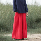 Spring Fashion cotton Wide Leg Pants plus size Female Loose Casual cotton linen Pants Trouser Autunm vintage long pants