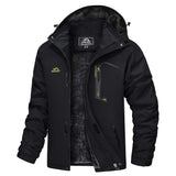 Men's Hooded Fleece Ski Jacket Waterproof Thermal Thick Warm Parka Coats Winter Snow Jacket