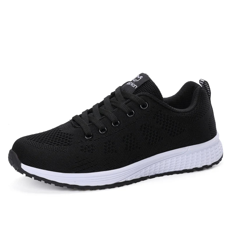 Breathable Women Running Shoes Lightweight Anti-slip Female Sports Shoes Outdoor Soft Women's Sneakers Lace Up Fashion Tennis