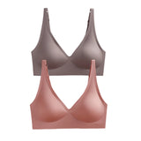 2Pcs/Set Seamless Bra Women Underwear Wireless Brassiere Soft Padded Intimate Female Push Up Sexy Lingerie Underwear Sleepwears