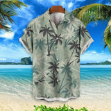 Summer Animal Crane Men Hawaiian Shirt 3d Plant Shirt For Men Flower Print Plus Size Hawaiian Shirts Beach Flower Shirt