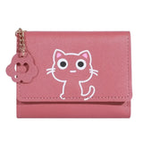 New Small Wallet Female Cat Short Fold Personalized Student Cute Mini Fashion Wallet Zero Wallet