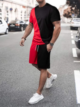 Summer Everyday Casual Men's T-shirt Shorts Set Urban Street Fashion Men's Short-sleeved Outdoor Sports Men's Shorts 3D Printing