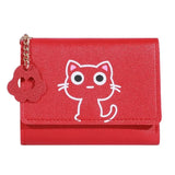 New Small Wallet Female Cat Short Fold Personalized Student Cute Mini Fashion Wallet Zero Wallet