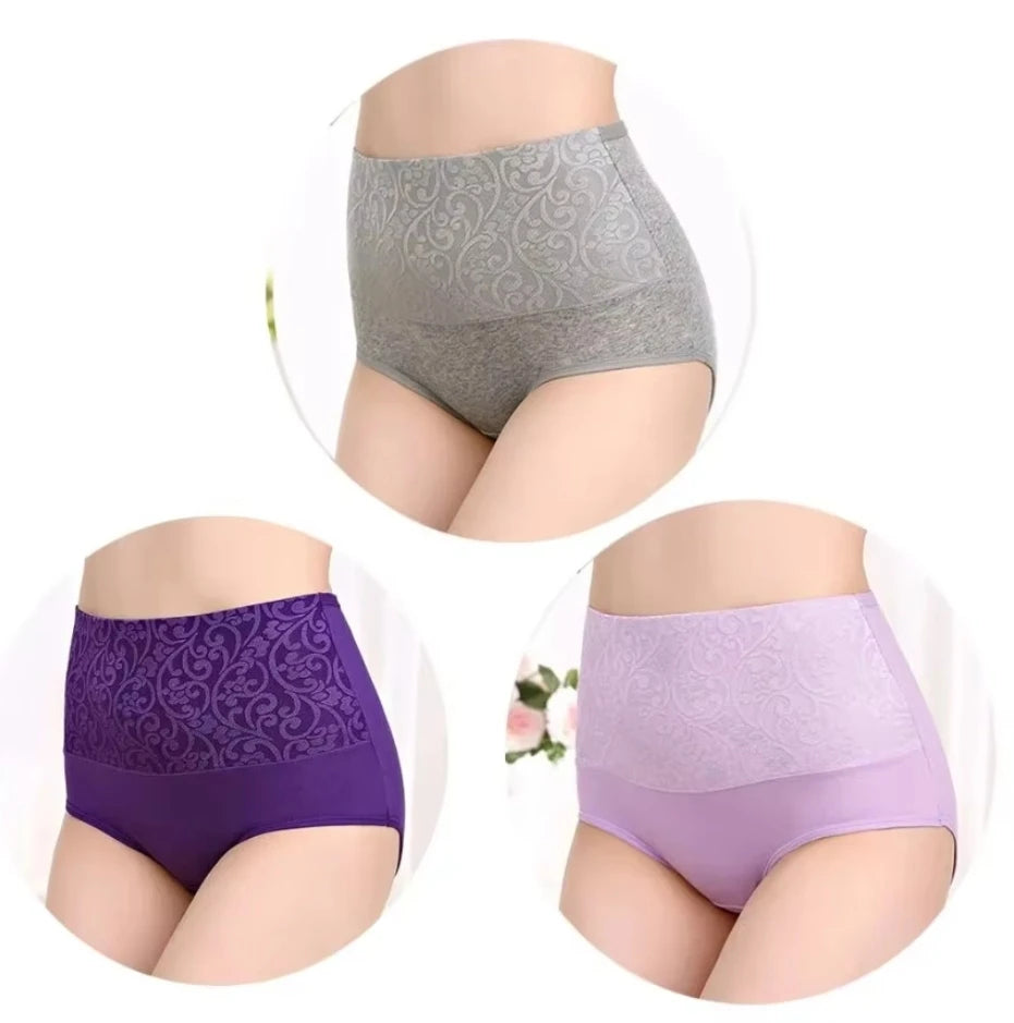 3/6 PCs Letter Print Briefs, Comfy & Breathable Stretchy Intimates Panties, Women's Lingerie & Underwear