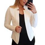 Office Lady Jacket Blazer Autumn Winter All-match Polyester Business Women Jacket Suit