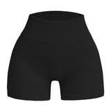 Seamless Gym Sexy Shorts Woman Summer Sport Fitness Shorts Thread Striped Skinny Activewear Running Compression Shorts