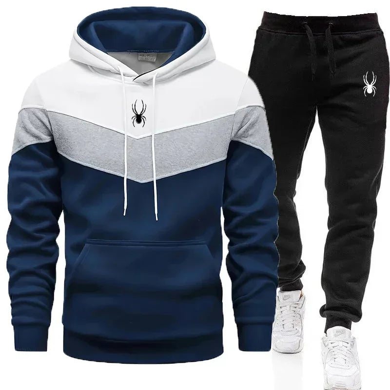 Men's Clothing Casual Sweatshirt Suit Sweatshirts for Men Daily Tricolor Hoodies Hot High-Quality Sports Tracksuit Jogging