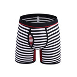 Men's Striped Comfort Breathable Boxer Briefs