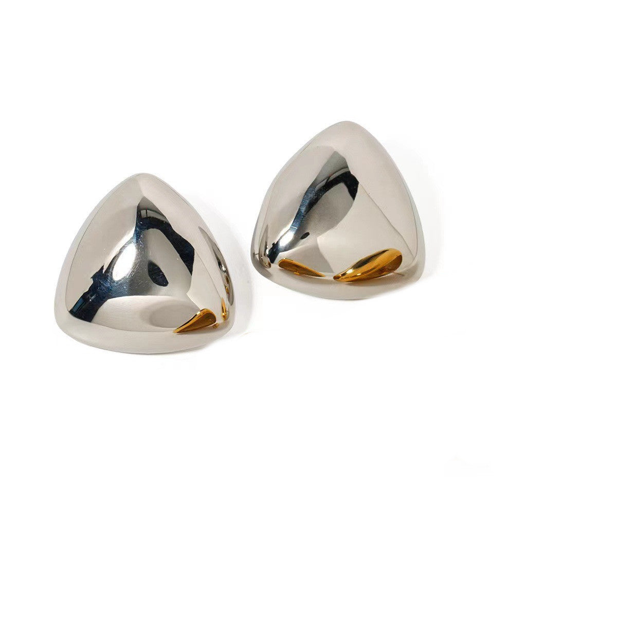 Women's Stylish Glossy Triangle Earrings