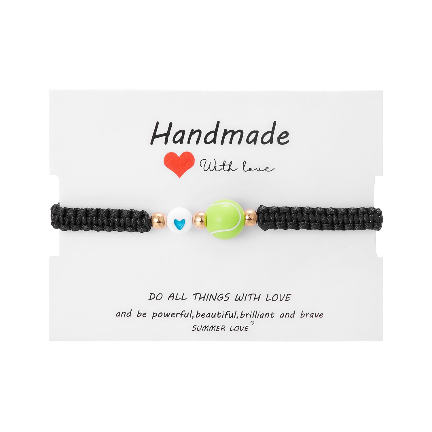 Ball Bracelet Sports Weaving Adjustable