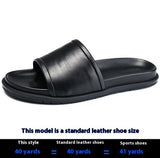 Genuine Leather Slippers Men's Summer Outdoor Non-slip