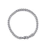 Stainless Steel Six-sided Grinding Chain Hip-hop All-match Cuban Chain