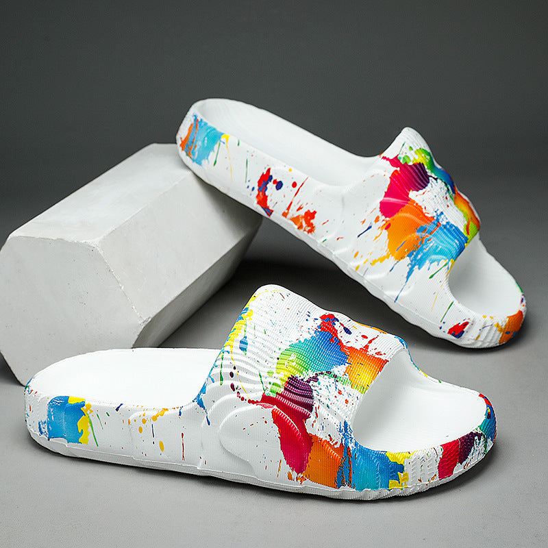 Fashion Graffiti Slippers Soft Bottom EAV