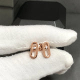 Sika Trendy Ins Light Luxury Pig Nose Ear Studs