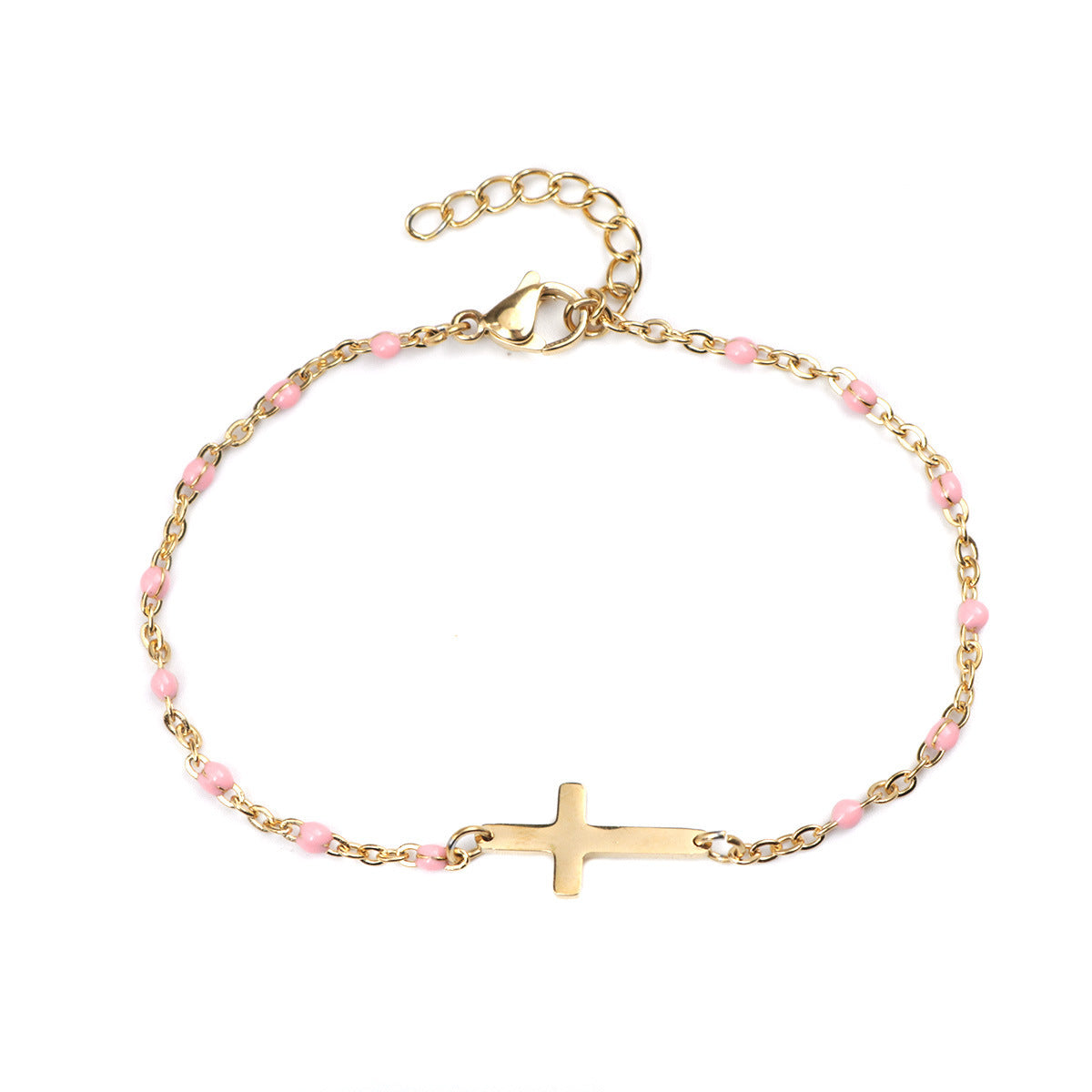 Fashion Cross Stainless Steel Bracelet