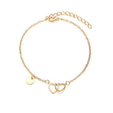 European And American Simple Copper Parts Love Anklet For Women