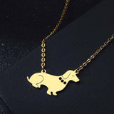 Dog Pendant New Stainless Steel Pendant Necklace