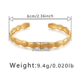 Women's Wide-brimmed Metal Feel Fashion Bracelet