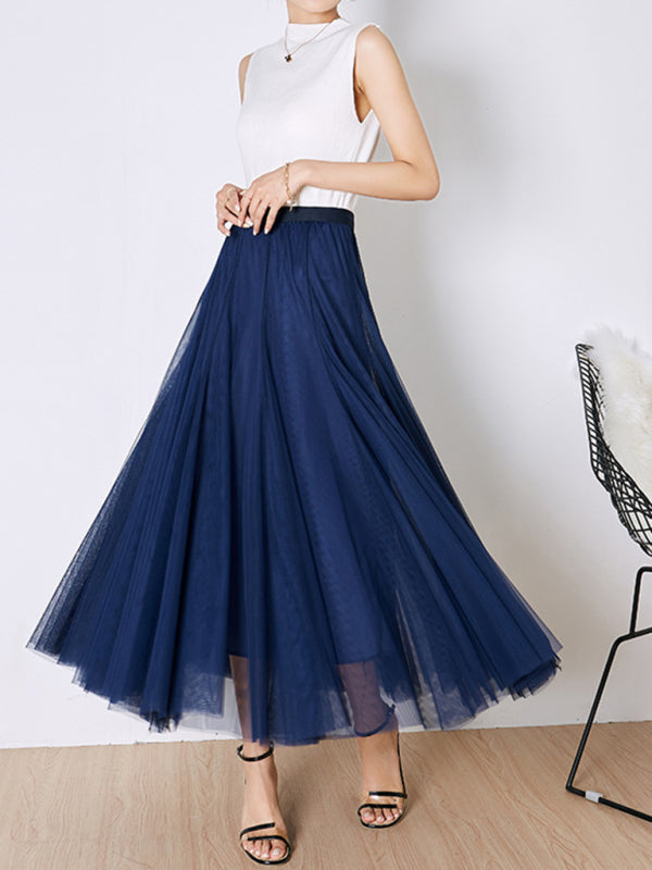 Women's A-Line Skirt Mid Length Skirt