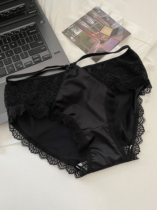 Women's low waist lace sexy seamless panties