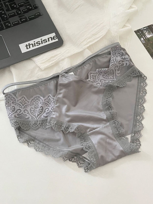 Women's low waist lace sexy seamless panties