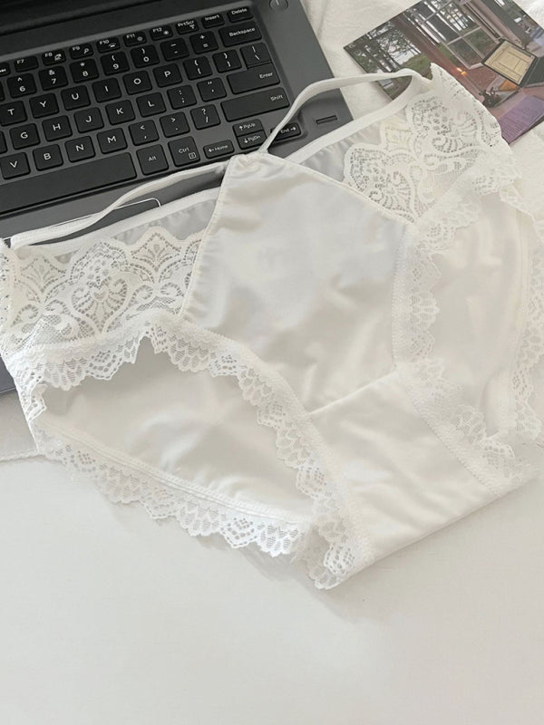 Women's low waist lace sexy seamless panties